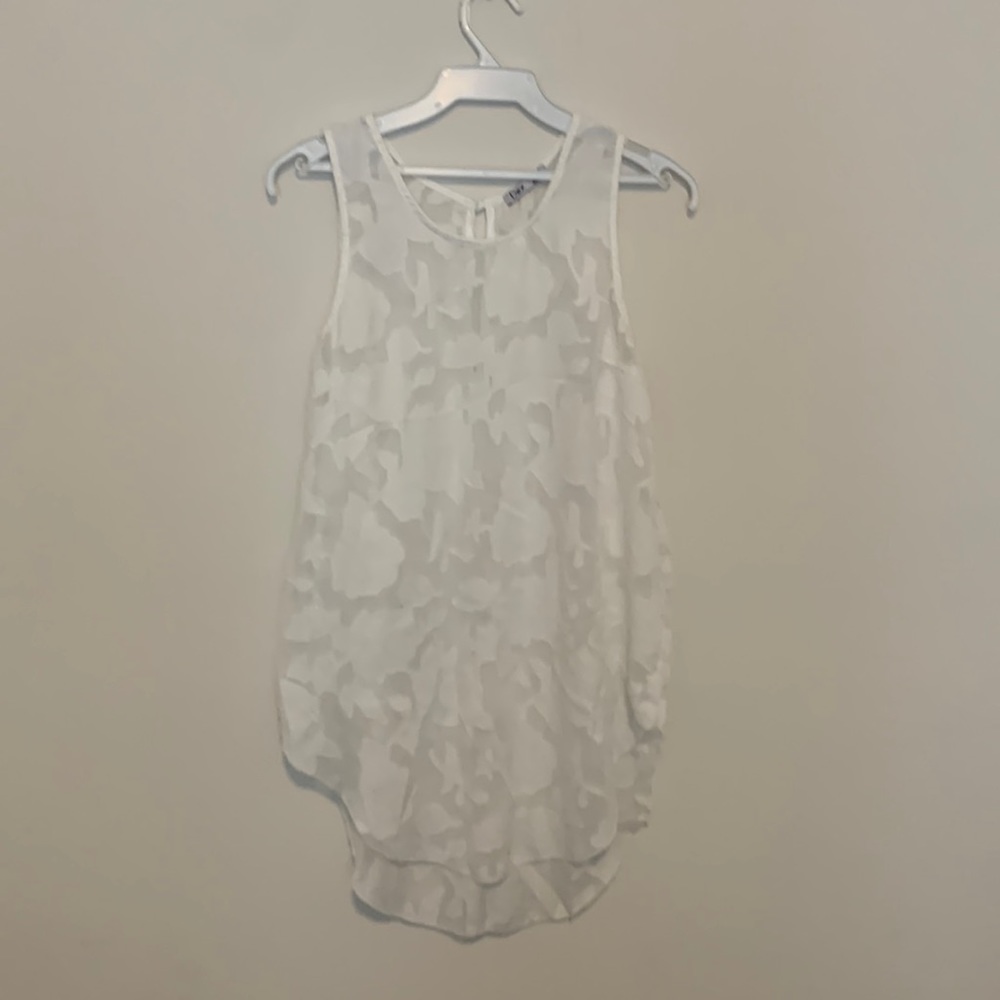 Dex white sheer tunic